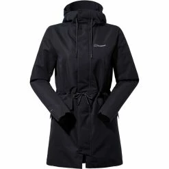 Cheapest 🔔 Berghaus Foxghyll Hooded Parka 👩 Women jet black/monument 🎁