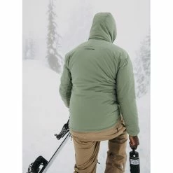 Promo 🤩 Burton Helium Hooded Stretch Jacket Men hedge green ⭐ -Winter Jackets & Parkas Sales Store burton helium hooded stretch jacket men hedge green 4