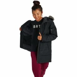 Hot Sale 🧨 Burton Saxton Parka 👩 Women true black 🌟 -Winter Jackets & Parkas Sales Store burton saxton parka women true black 5