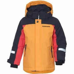 New 🎁 DIDRIKSONS Neptun Jacket Kids fire yellow 🧨