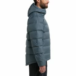 Promo ⭐ Haglöfs Bield Down Hood Men steel blue ⌛ -Winter Jackets & Parkas Sales Store hagloefs bield down hood men steel blue 5
