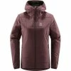Wholesale 💯 Haglöfs Mimic Silver Hood 👩 Women burgundy brown 😍