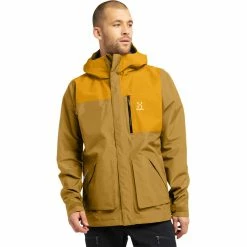Discount 🎁 Haglöfs Vide GTX Jacket Men cinnamon brown/autumn leaves 🌟 -Winter Jackets & Parkas Sales Store hagloefs vide gtx jacket men cinnamon brown autumn leaves 3