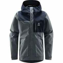 Cheap 👍 Haglöfs Vide GTX Jacket Men steel blue/tarn blue 🤩