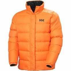 Cheapest 😀 Helly Hansen HH Reversible Down Jacket Men poppy orange ✨