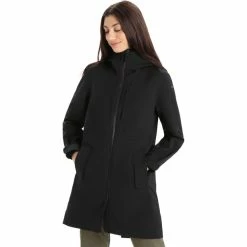 Cheapest ❤️ Icebreaker ICL Shell+ 4-in-1 Parka 👩 Women black 👏 -Winter Jackets & Parkas Sales Store icebreaker icl shell 4 in 1 parka women black 3