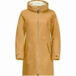 Deals 😀 Jack Wolfskin Rocky Point Parka 👩 Women amber gold 😉