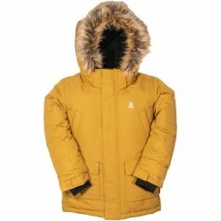 Buy ⌛ Kamik Aden Fur Collar Parka 👧 Girls wheat ✔️
