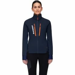 Top 10 👍 Mammut Aenergy IN Hybrid Jacket 👩 Women marine/vibrant orange 🎉