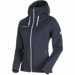 Deals 😍 Mammut Arctic ML Hooded Jacket 👩 Women marine melange 🔔