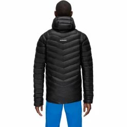 Wholesale 💯 Mammut Broad Peak IN Hooded Jacket Men black-white 🎉 -Winter Jackets & Parkas Sales Store mammut broad peak in hooded jacket men black white 3