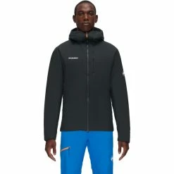 Budget 🌟 Mammut Rime IN Flex Hooded Jacket Men black-phantom 😉 -Winter Jackets & Parkas Sales Store mammut rime in flex hooded jacket men black phantom 2