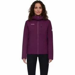 Buy ๐ Mammut Rime IN Flex Hooded Jacket ๐ฉ Women grape โค๏ธ