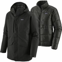 Top 10 💯 Patagonia Tres 3-in-1 Parka Men black 😍 -Winter Jackets & Parkas Sales Store patagonia bivy down jacket men black 3