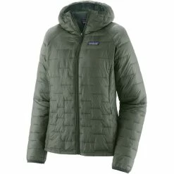 Budget 😉 Patagonia Micro Puff Hoody 👩 Women green/HMKG 👏