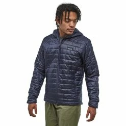 Promo 🔔 Patagonia Nano Puff Hoodie Men classic navy ✨ -Winter Jackets & Parkas Sales Store patagonia nano puff huppari miehet sininen 3