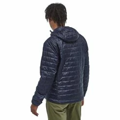 Promo 🔔 Patagonia Nano Puff Hoodie Men classic navy ✨ -Winter Jackets & Parkas Sales Store patagonia nano puff huppari miehet sininen 4