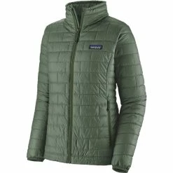 Best deal 🎁 Patagonia Nano Puff Jacket 👩 Women green/HMKG ❤️