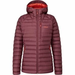 New 💯 Rab Microlight Alpine Long Jacket 👩 Women deep heather 👏