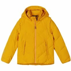 Best deal 🔔 Reima Porosein Down Jacket Kids orange yellow 🧨