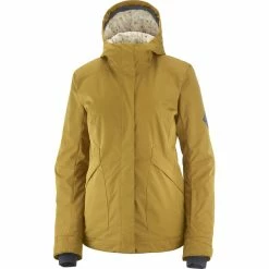 Flash Sale 🤩 Salomon Snow Rebel Jacket 👩 Women cumin ✨