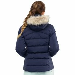 Discount 😍 Salomon Stormcozy Jacket 👩 Women night sky 🎉 -Winter Jackets & Parkas Sales Store salomon stormcozy jacket women night sky 3