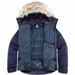 Discount 😍 Salomon Stormcozy Jacket 👩 Women night sky 🎉 -Winter Jackets & Parkas Sales Store salomon stormcozy jacket women night sky 4