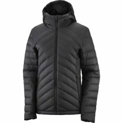 Flash Sale 🥰 Salomon Transition Down Hoodie 👩 Women black 😀