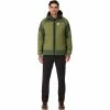 Promo 👏 Topo Designs Mountain Puffer Hoodie Men light olive/olive ❤️