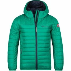 Discount ✨ TROLLKIDS Eikefjord Jacket Kids pepper green/navy 🔔