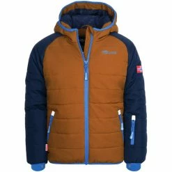 Best Sale ⭐ TROLLKIDS Hafjell Pro Snow Jacket Kids navy/bronze/azure blue 👍