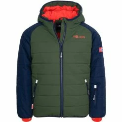 Best Pirce ⌛ TROLLKIDS Hafjell Pro Snow Jacket Kids navy/forest green/orange ⭐