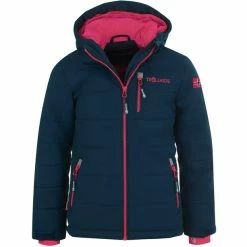 Hot Sale 🤩 TROLLKIDS Hemsedal XT Snow Jacket Kids navy/magenta 🎉