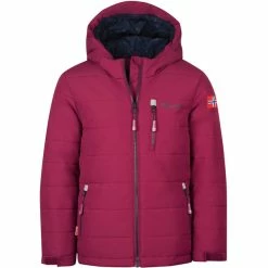 Promo 😍 TROLLKIDS Hemsedal XT Snow Jacket Kids plum/navy 😀
