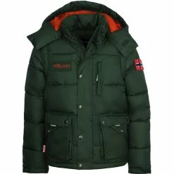 Outlet 🔥 TROLLKIDS Holmdalen XT Zip Off Jacket Kids forest green/flame orange 🛒