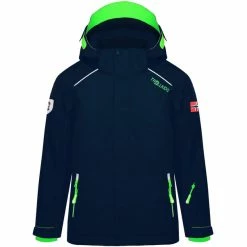 Buy 😀 TROLLKIDS Holmenkollen PRO Snow Jacket Kids navy/green ✨