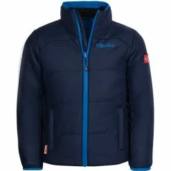 Deals 😀 TROLLKIDS Skanden 3in1 Jacket Kids navy/medium blue 👏 -Winter Jackets & Parkas Sales Store trollkids skanden 3in1 jacket kids navy medium blue 3
