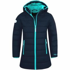 Wholesale 👏 TROLLKIDS Stavanger 🧥 Coat 👧 Girls navy/mint 🛒