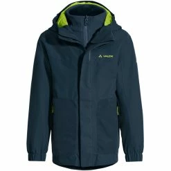 Flash Sale 💯 VAUDE Campfire IV 3in1 Jacket Kids dark sea ⌛