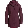 New 🛒 VAUDE Idris III 3in1 Parka 👩 Women cassis 🎁