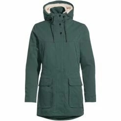 New 😍 VAUDE Manukau II Parka 👩 Women dusty forest 👍