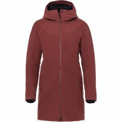 Hot Sale 😀 VAUDE Mineo III 🧥 Coat 👩 Women dark cherry 👍