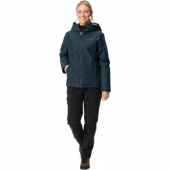 Best deal 👍 VAUDE Neyland Padded Jacket 👩 Women dark sea ✔️ -Winter Jackets & Parkas Sales Store vaude neyland padded jacket women dark sea 5