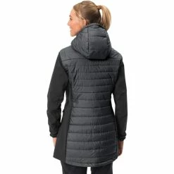 Brand new 🥰 VAUDE Skomer Hybrid Parka 👩 Women black 🔥 -Winter Jackets & Parkas Sales Store vaude skomer hybrid parka women black 4