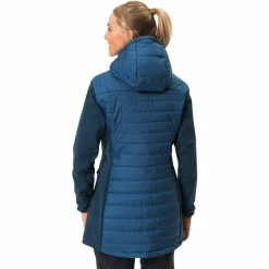 Buy 🥰 VAUDE Skomer Hybrid Parka 👩 Women dark sea 👏 -Winter Jackets & Parkas Sales Store vaude skomer hybrid parka women dark sea 4