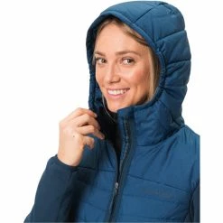 Buy 🥰 VAUDE Skomer Hybrid Parka 👩 Women dark sea 👏 -Winter Jackets & Parkas Sales Store vaude skomer hybrid parka women dark sea 6