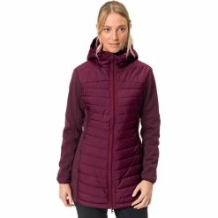 Flash Sale ❤️ VAUDE Skomer Hybrid Parka 👩 Women passion fruit ✔️ -Winter Jackets & Parkas Sales Store vaude skomer hybrid parka women passion fruit 3