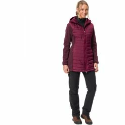 Flash Sale ❤️ VAUDE Skomer Hybrid Parka 👩 Women passion fruit ✔️ -Winter Jackets & Parkas Sales Store vaude skomer hybrid parka women passion fruit 5